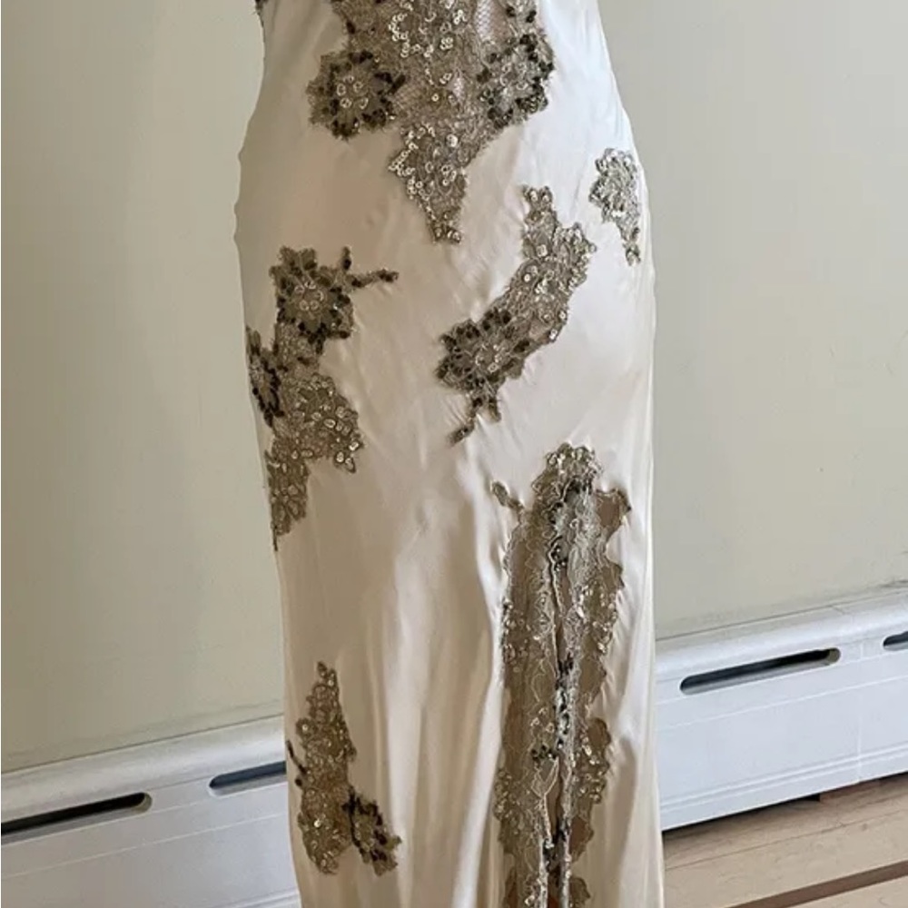 SUE WONG Stunning Sequin Beaded Dress Gown 12 - Picture 11 of 15